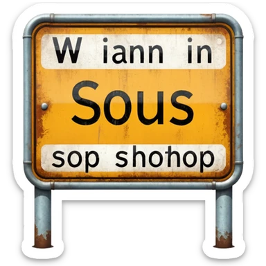 Bus Stop Signboard sticker