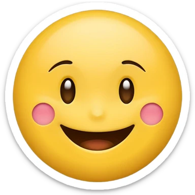 Create a Smile reaction emoji for a new social media app sticker