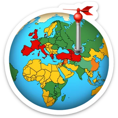 A war strategic plan sticker