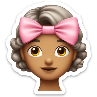 A cute pink bow  sticker