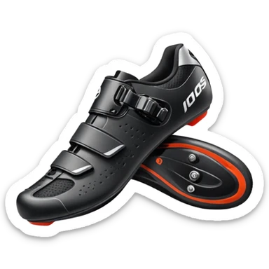 Road cycling shoes sticker