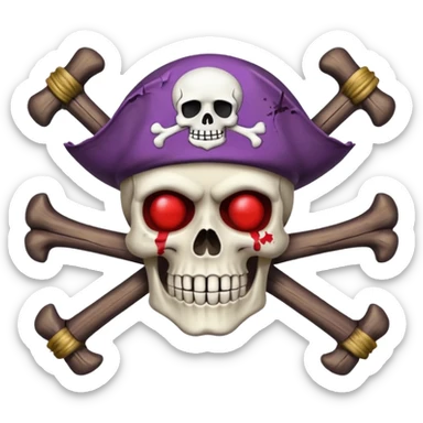 Whitebeard pirates jolly roger sticker