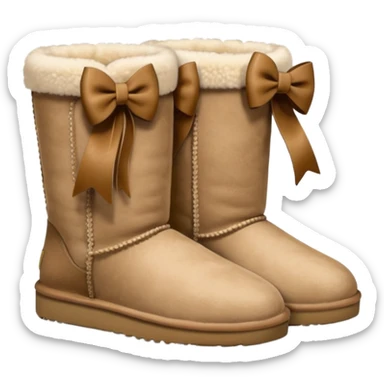 Uggs with bows sticker
