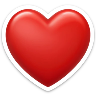 A red heart with the letter "J" in the middle sticker