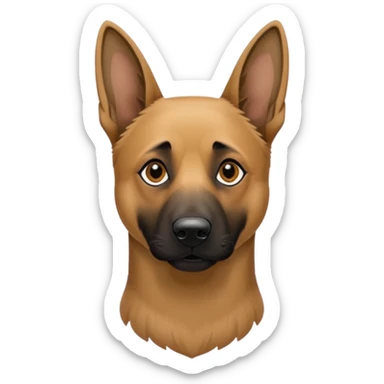 Belgian Malinois Dog that’s mixed with a German shepherd dog sticker