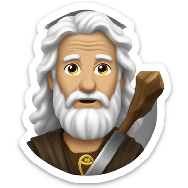 Saint Elijah the Thunderer with thunders sticker