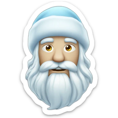 cool Father Frost Rock sign sticker