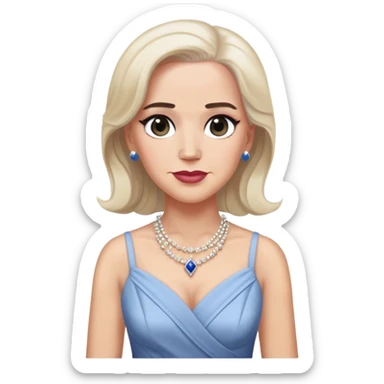 Joe Biden wearing makeup and a dress sticker