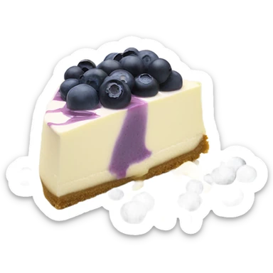 Lemon Blueberry Cheescake sticker
