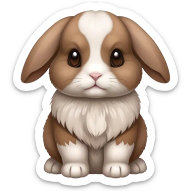 Holland lop bunny sticker