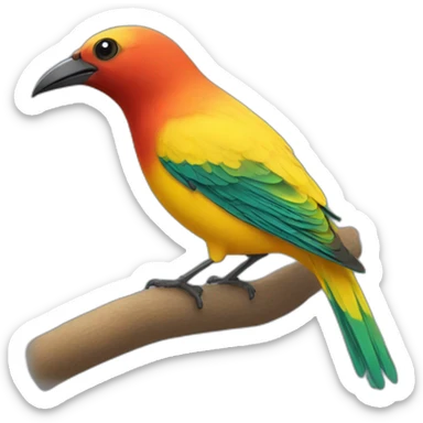 Biguá pájaro  sticker