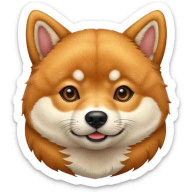 shiba inu le plus beau du monde sticker