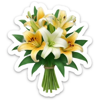 a bouquet of Lillies sticker