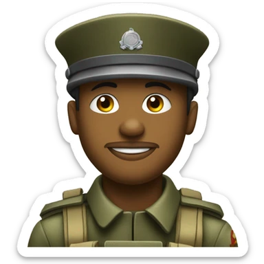 Soldat qui emmène mec dans le train  sticker