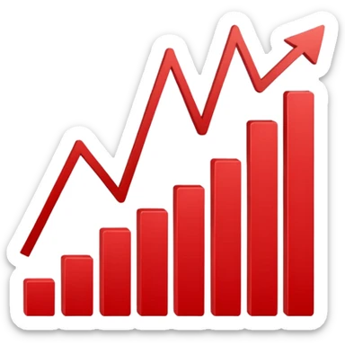 grafico a la baja sticker
