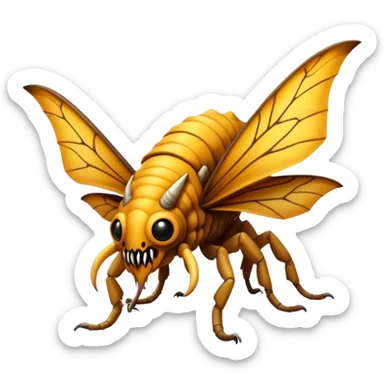 3d-isometric-scary-monster-Wraithmoth sticker