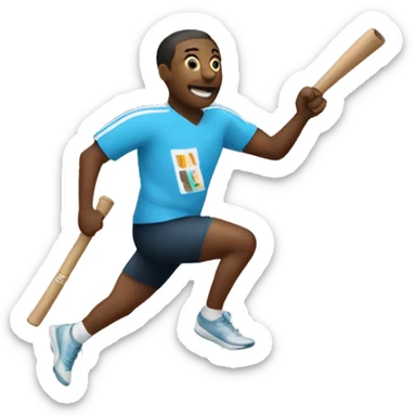 Passing the baton sticker