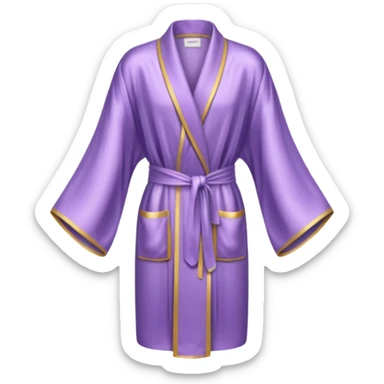 Light purple silk robe sticker