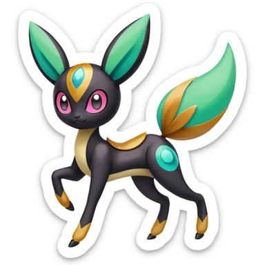 Meloetta-Gabite-Pokémon-Fakémon-fusion-hybrid-creature sticker