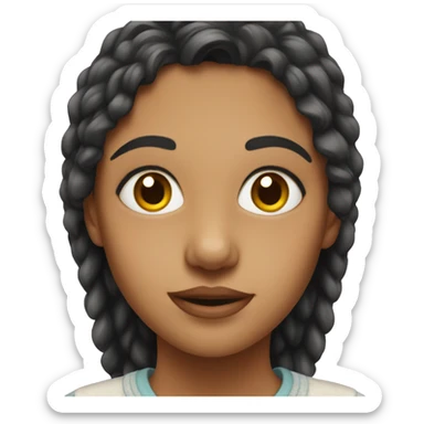 indoor portrait of girl sticker