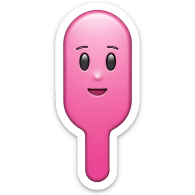 me haces un emoji con este simbolo ! de exclamación en rosa tipo 3d ? te paso el código de color FDD2EF sticker