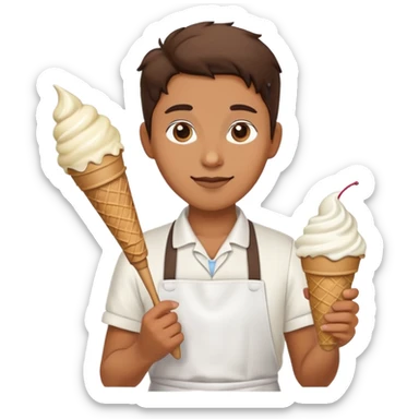 ice cream seller sticker