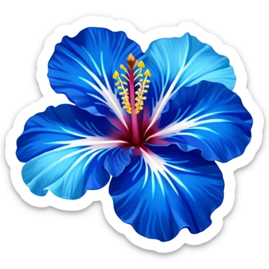 ultramarine hibiscus w cyan center 
replace purple/yellow with whitw sticker