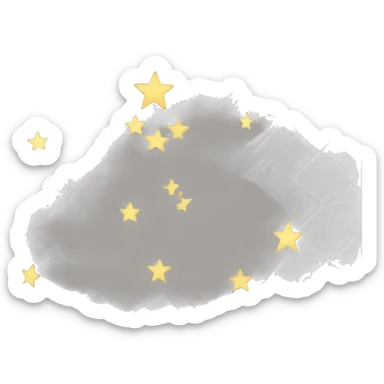 Une étoile à demi coloriée sticker