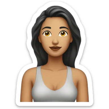 mujer blanca hombre latino sticker