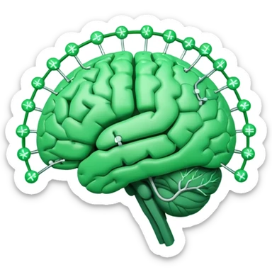 Create an emoji that reflects research in deep learning for medical physics sticker