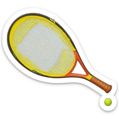 Pickeball racquet sticker