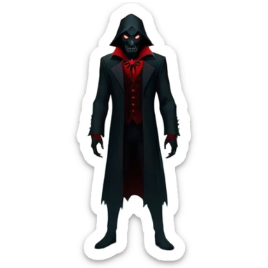 Icon for Horror Movies: A chilling collage with a monstrous werewolf or vampire, dark silhouettes, eerie graveyards, and creepy elements like spiders and tombstones. Ghostly fog surrounds, with a blood-red moon in the sky. The atmosphere is unsettling, eerie, and haunting. Transparent background. sticker