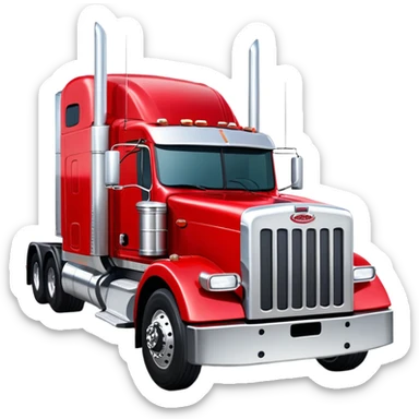 Peterbilt 18 wheeler trailer  sticker
