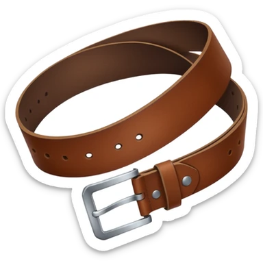 Hand hold belt at 45 degree angle sticker