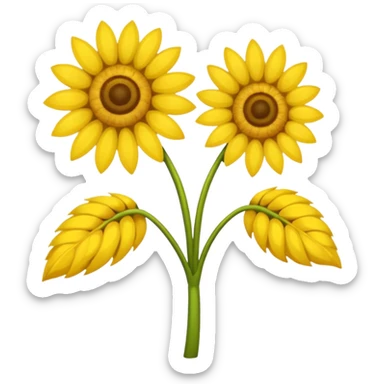 Chupeta amarela com um girassol  sticker