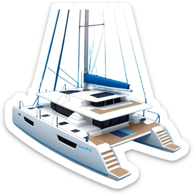 a lagoon 42 catamaran with no wording on the hull or anywhere on the cat  sticker