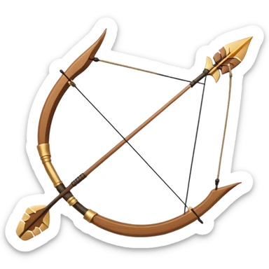 bow and arrow sticker