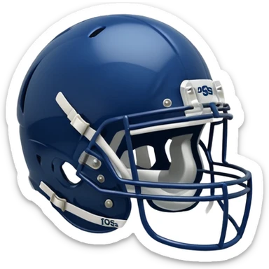 College football player helmet in Dark blue color sticker