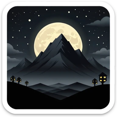 dark and eerie scene, the entire world covered in darkness. The sky is deep black with no stars or light, no moon, no glow just total void and silence. The atmosphere feels ominous and unsettling, as if darkness has swallowed everything. No characters, no visible light sources sticker