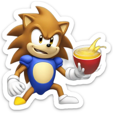 Super sonic thé hedgehog sticker