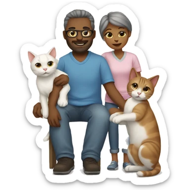 cat parents sticker