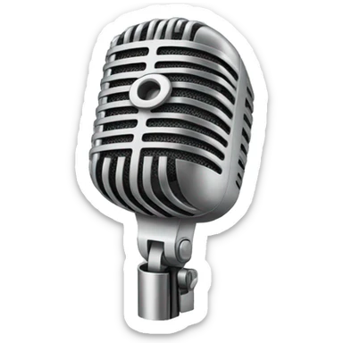 mic having pop message "ADS" sticker