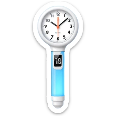 kpop light stick. digital clock set to 12:34 sticker