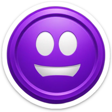 casino purple token sticker