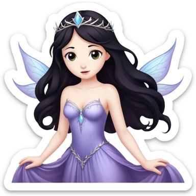 Fairy princess who resides over the pits of hell sticker