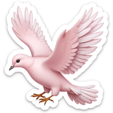 light pink dove emoji sticker