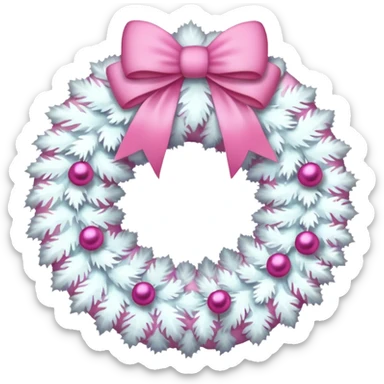 white and pink christmas reef with no green sticker