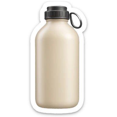 light beige water bottle  sticker