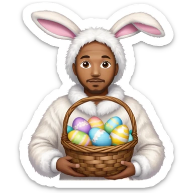 Kendrick Lamar as the Easter Bunny sticker