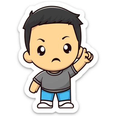 rebellious kid sticker